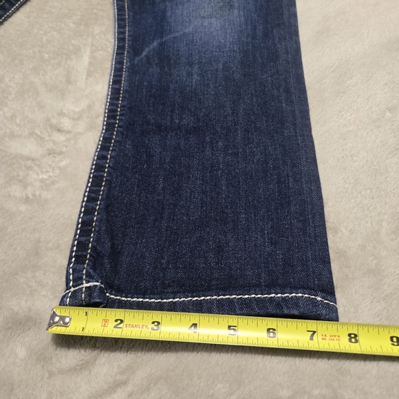BKE Payton Women's Denim Jeans Fits Size 32x27 (Tag 30) Western Flap Pockets - Picture 8 of 8
